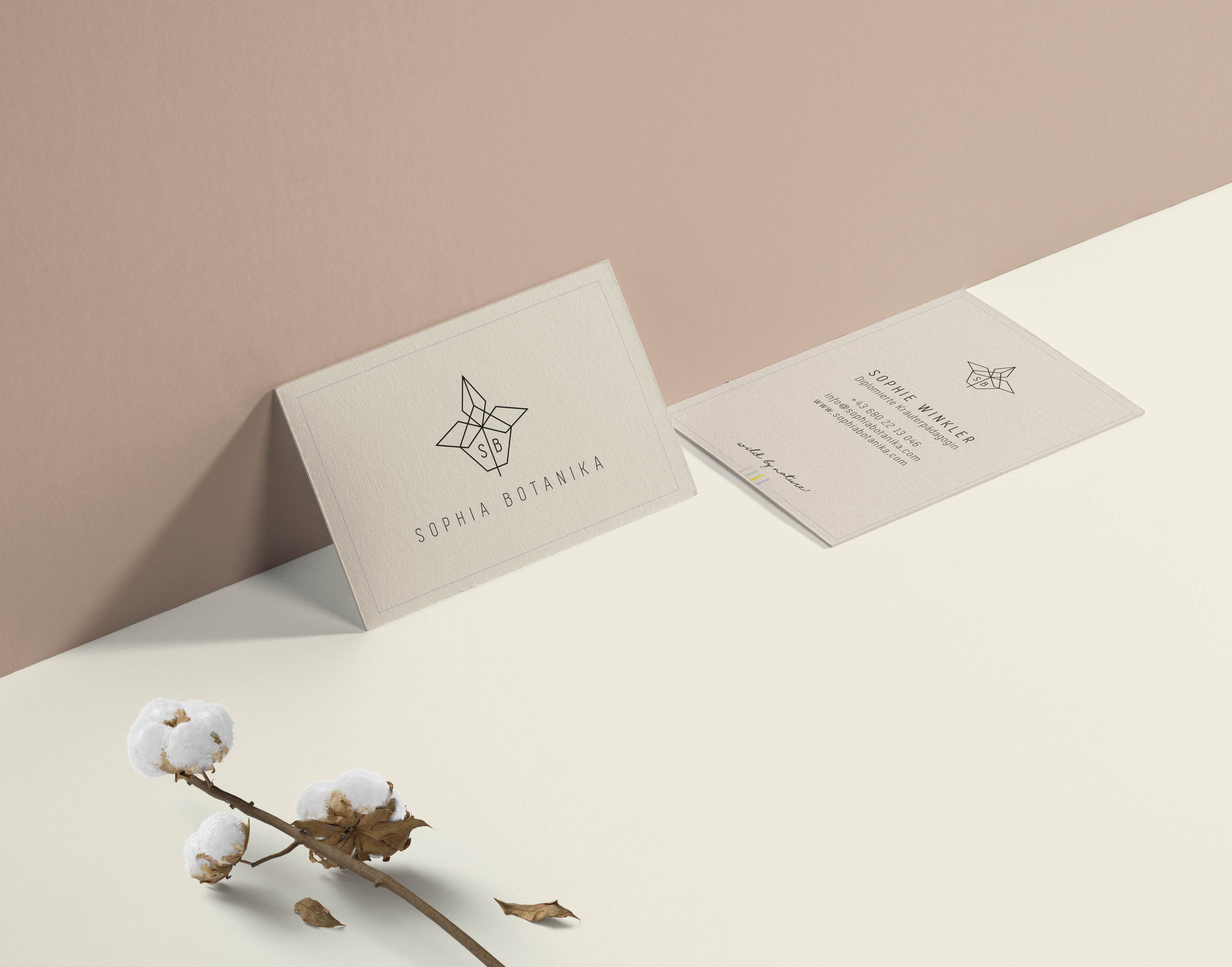 SOB_BizCard_neu Sophia Botanika Business Cards