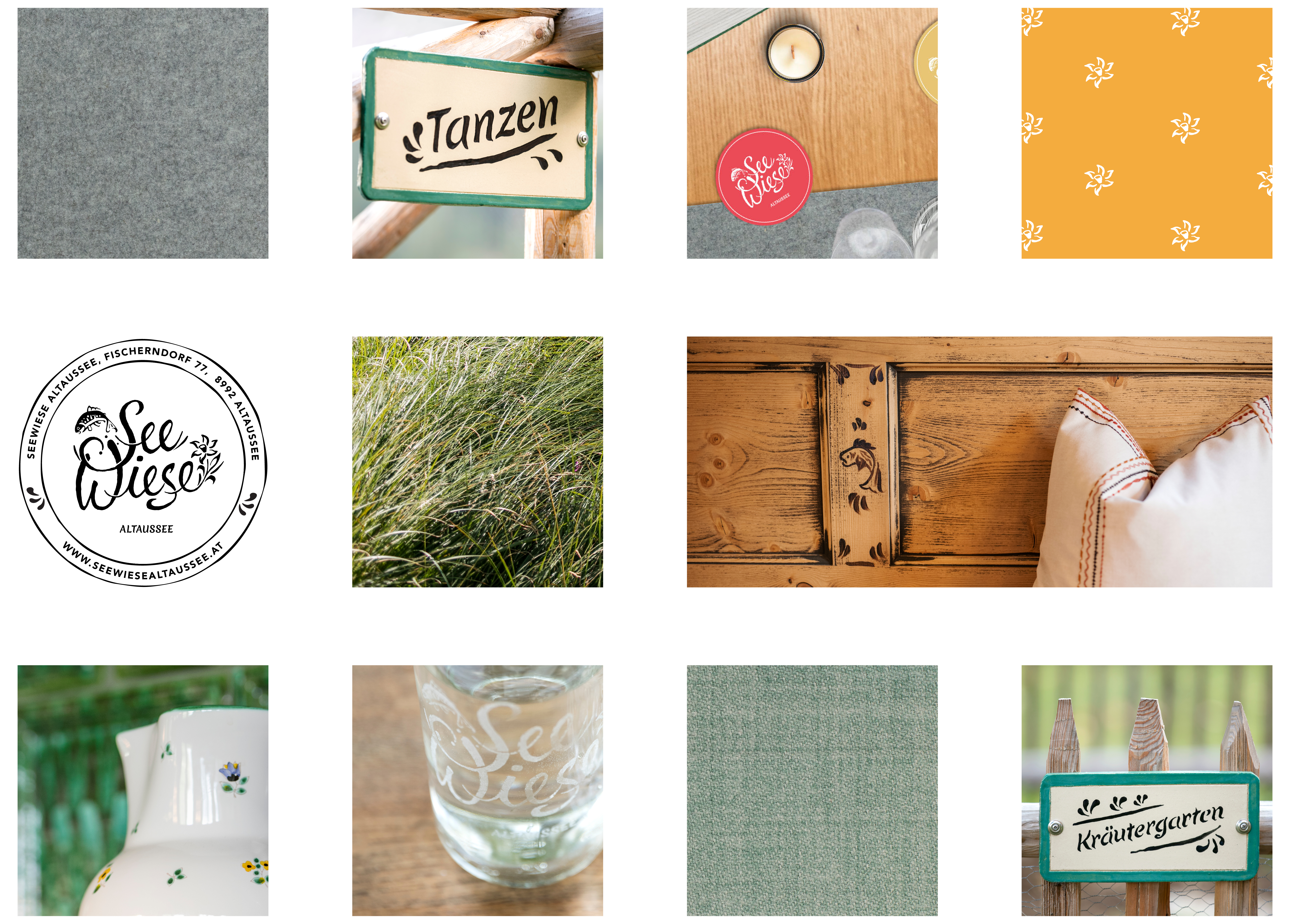 Textures Seewiese Altaussee Moodboard